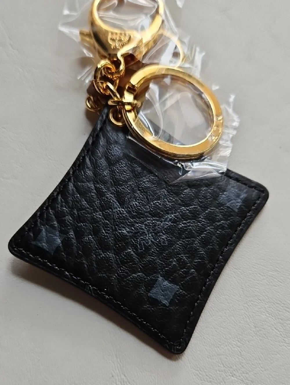MCM BICOLOR DIAMOND KEY CHAIN